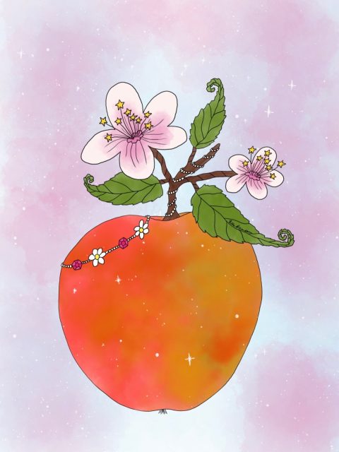 Ein magischer Apfel passend zum Frühling. 🍎🌸✨

Diese Illustration habe ich auf Wunsch meiner Mama gezeichnet, weil sie sich so gerne einen blühenden Apfel Zuhause aufhängen wollte. Jetzt bringt der Apfel jeden Tag Magie in ihr Zuhause. ☺️

Der Frühling kann kommen. 🌸☀️
